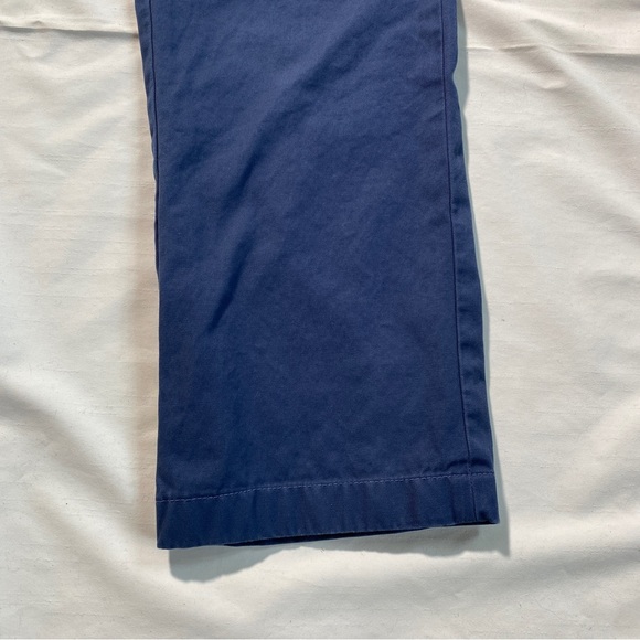 Lands End Slim Fit Navy Blue Trousers Size 38 Waist 33 inch Inseam - Picture 5 of 9